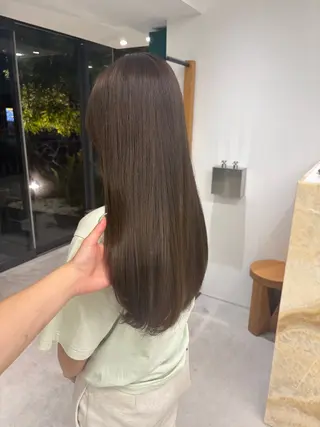 カラー ハッシュカット🍒 暖色カラー/愛希子のヘアスタイル
