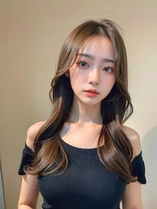 ロング カラー 透明感カラー🪄 髪質改善♡田中みづきのヘアスタイル