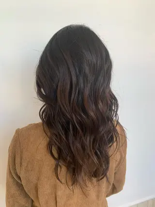 セミロング カラー 新井啓介 宇都宮美容師のヘアスタイル