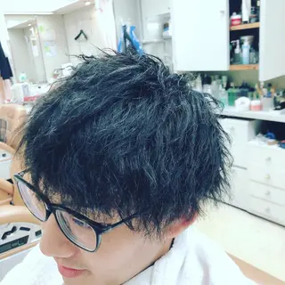 ショート パーマ ヘアアレンジ メンズ 中西 将斗のヘアスタイル