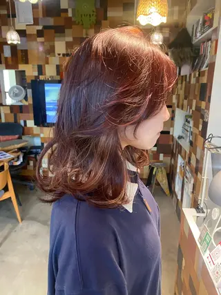 ミディアム カラー 鈴木 映美のヘアスタイル