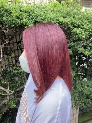 セミロング カラー 田牧 みゆきのヘアスタイル
