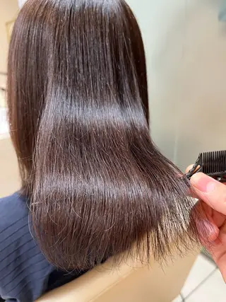 ミディアム 柳川 玲也のヘアスタイル