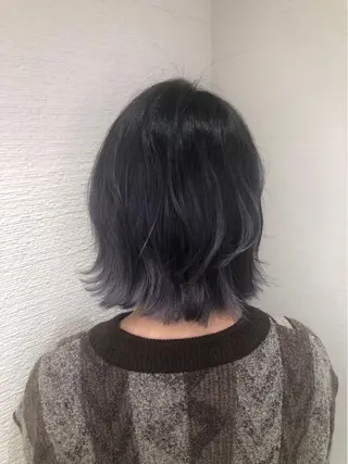 ミディアム カラー ヘアアレンジ 白髪ぼかしハイライト 茗荷谷駅徒歩2分のヘアスタイル