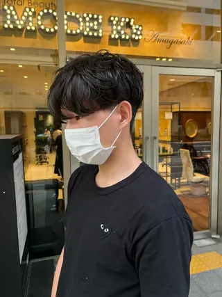 パーマ メンズ ミヤワキ モモコのヘアスタイル