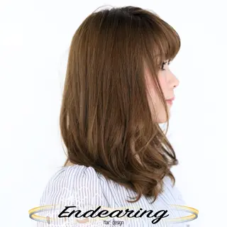 セミロング Endearing 銀座/YOKOのヘアスタイル