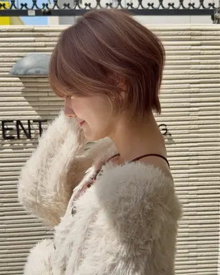 セミロング カラー ヘアアレンジ 🫧透明感カラー/ Wカラー🫧namiのヘアスタイル