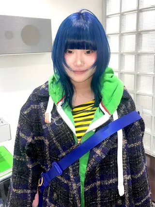 カラー kosoraレイヤー ハイトーン/デザインのヘアスタイル