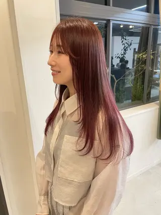 ロング 大庭 渚紗のヘアスタイル