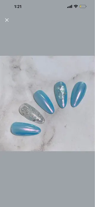 ネイル H3 Nail Tsuki🦋💙のネイルデザイン