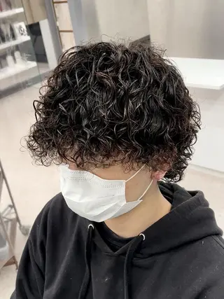 ショート 京都河原町 メンズパーマ助川龍哉のヘアスタイル
