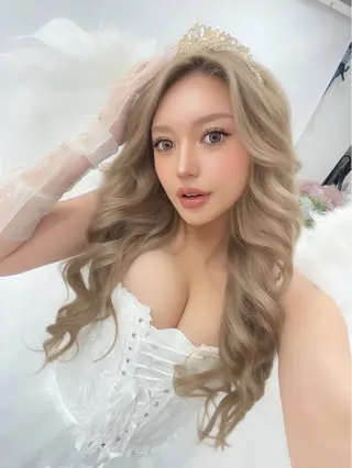ロング 🌸ドレスアップ 心斎橋店🌸のヘアスタイル