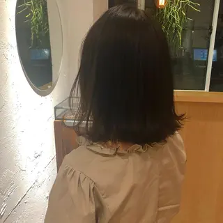 ミディアム 白髪ぼかし/ショート /ミニボブだいじのヘアスタイル