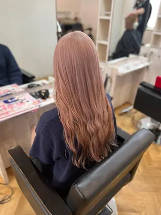 ロング カラー ブリーチ特化 梅田本多翔のヘアスタイル