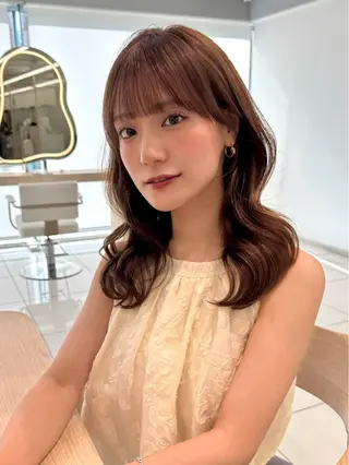 ミディアム 顔周り🇰🇷韓国 レイヤー/いづみ💞のヘアスタイル