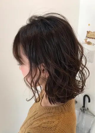 ミディアム カラー パーマ ヘアアレンジ APSEE メンズカラー特化のヘアスタイル
