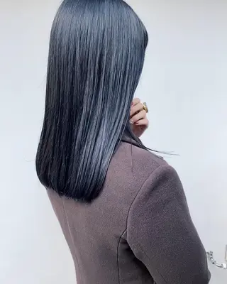 セミロング カラー tonari 梅田、中崎町のヘアスタイル