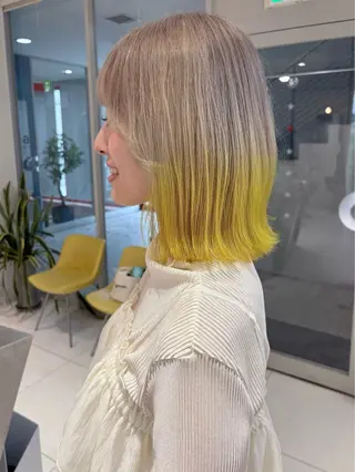 ミディアム カラー 浅野 匠のヘアスタイル