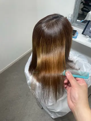 ミディアム 町田で叶う本物の 髪質改善 鍋谷勇のヘアスタイル