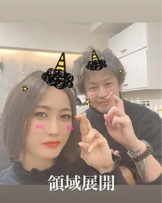 ミディアム カラー TOWA 野村　コウダイのヘアスタイル
