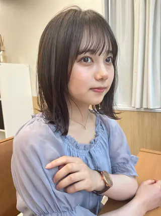 ミディアム ボブ特化美容師 🌈うめつたいがのヘアスタイル