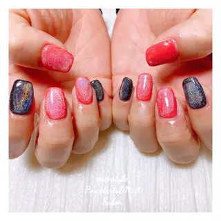 ミディアム ネイル 🐾enen style 🐾のネイルデザイン