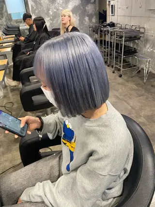 ショート カラー ハイトーン 横浜💞ミオのヘアスタイル