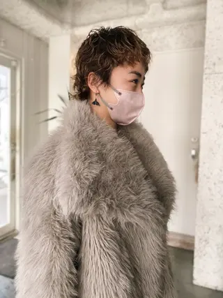 ショート パーマ KOOKI スティードトーキョーのヘアスタイル