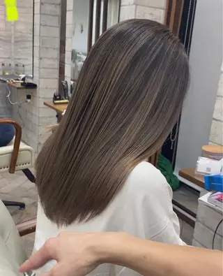 ロング カラー パーマ ヘアアレンジ メンズ キッズ ネイル マツエク・マツパ アイブロウ エクステモデル募集 💗大阪梅田/川上のヘアスタイル