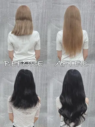 ロング カラー ヘアアレンジ LIP 大阪本店 エクステ MISAのヘアスタイル