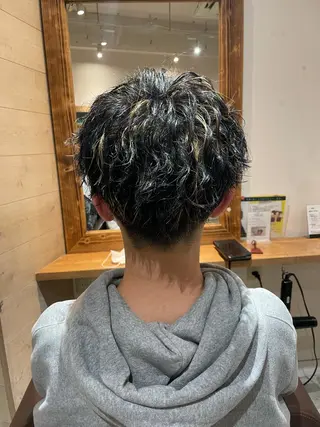 カラー パーマ メンズ 優真/難波で 1番パーマが上手いのヘアスタイル