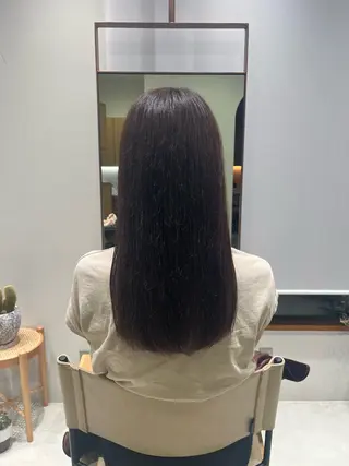 ロング カラー ramphy 柴原 夢奈のヘアスタイル