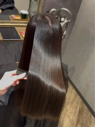 ロング 縮毛矯正 モデル募集中奈良心優のヘアスタイル
