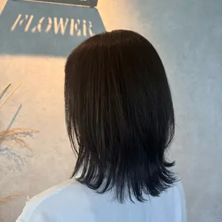 ミディアム カラー ’Flower’ AYAKAのヘアスタイル