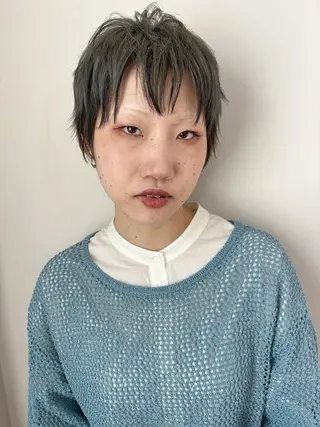 ショート いりえ しゃけのヘアスタイル