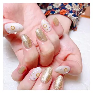 ミディアム ネイル 🐾enen style 🐾のネイルデザイン