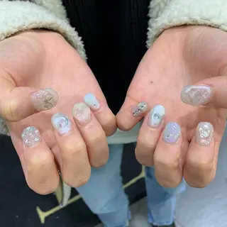 ネイル 海外girl🤎 透明感ベージュmaoのヘアスタイル