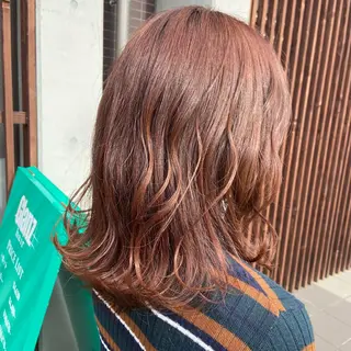 ミディアム カラー 💜推しインナー カラー/菊池柊真💜のヘアスタイル