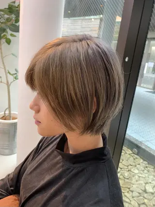 ショート カラー 似合わせショート×透 明感/やじまたかしのヘアスタイル