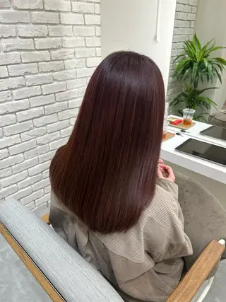 ミディアム カラー ヘアアレンジ 髪質改善&艶感カラー 🪄岡井美結のヘアスタイル