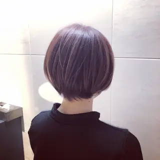 ショート カラー 髪質改善🌈縮毛矯正 荻原 達矢のヘアスタイル