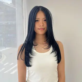 ロング ロングレイヤー/桂駅 /佃 優華🧸💓のヘアスタイル
