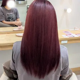ロング カラー 彩桜/アレンジ/艶 カラー/小顔カット✂のヘアスタイル