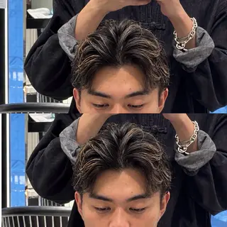 ショート パーマ メンズ 🎸men's🎸 ニュアンスパーマ綱島のヘアスタイル