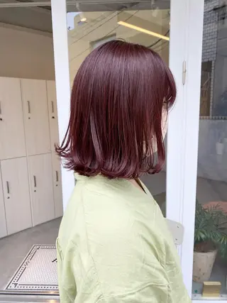 ミディアム カラー ハイトーン×似合わせ 🌱中川慎之介のヘアスタイル