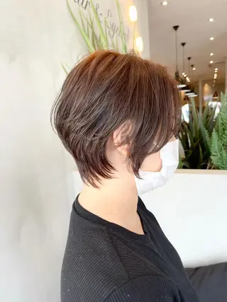 ショート カラー ヘアアレンジ アンドウ ユウ/ レイヤーカット/韓国のヘアスタイル