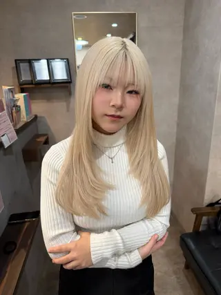 ロング カラー ヘアアレンジ RIENS aura / ayu ♡のヘアスタイル