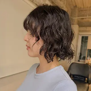ショート やはらりの/ パーマのヘアスタイル