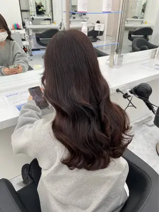 ロング カラー ヘアアレンジ 公式🎠LAND 池袋店🎠のヘアスタイル