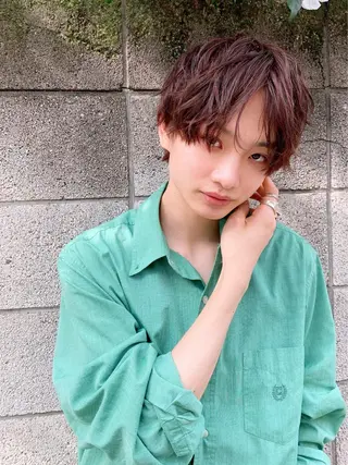 ショート カラー パーマ ヘアアレンジ メンズ メンズスタイル ly本厚木のヘアスタイル